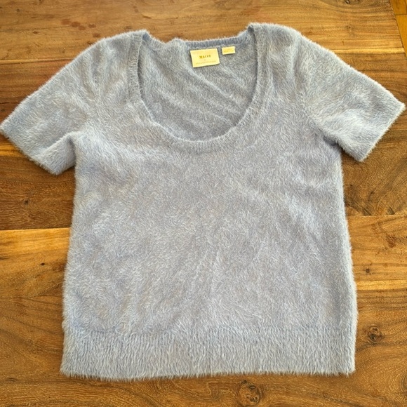 Maeve | Women's Sweater | Short Sleeve | Size L | Periwinkle | Furry Casual - Picture 1 of 4